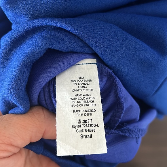 PinkBlush Royal Cobalt Blue Off Shoulder Sweetheart
Neckline Maternity Dress - Picture 10 of 11